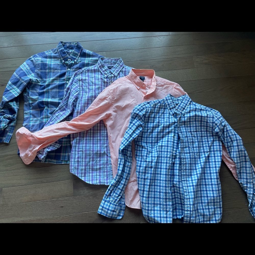 J Crew Button down shirts lot (4) - size small